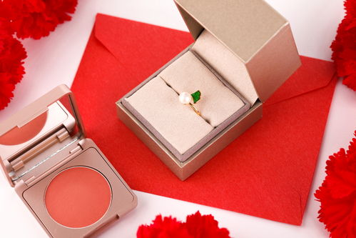 紅色浪漫母親節禮物禮品攝影圖 st攝影